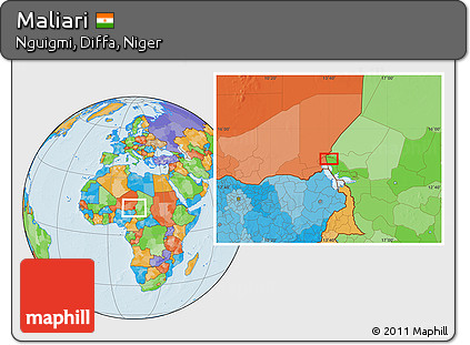 Political Location Map of Maliari