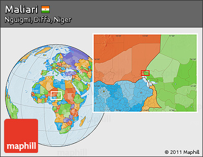 Political Location Map of Maliari