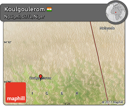 Satellite Map of Koulgoulerom