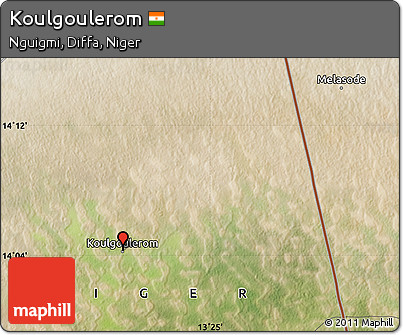 Satellite Map of Koulgoulerom