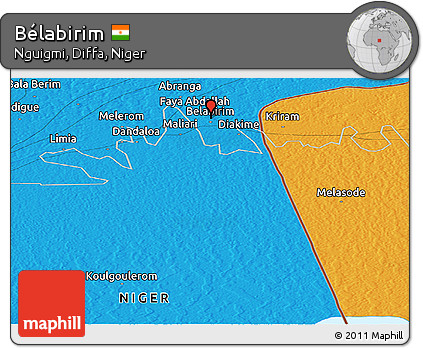Political Panoramic Map of Bélabirim