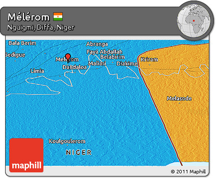 Political Panoramic Map of Mélérom