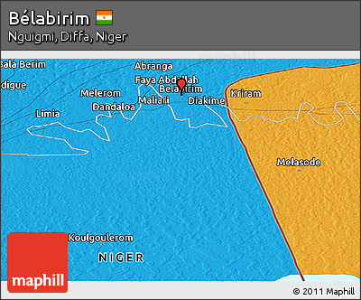 Political Panoramic Map of Bélabirim