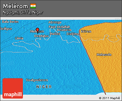 Political Panoramic Map of Mélérom