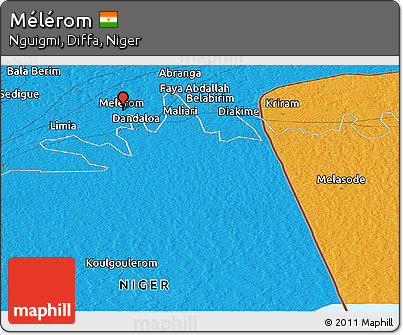 Political Panoramic Map of Mélérom