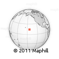 Outline Map of the Area around 14° 15' 49" N, 143° 34' 29" W, rectangular outline
