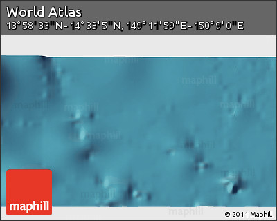 Satellite 3D Map of the Area around 14° 15' 49" N, 149° 40' 30" E