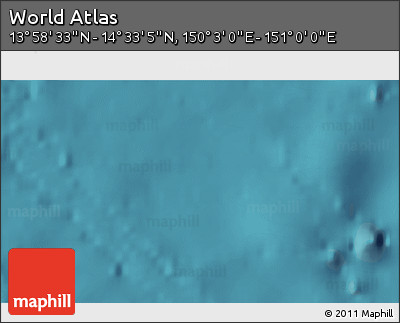 Satellite 3D Map of the Area around 14° 15' 49" N, 150° 31' 30" E