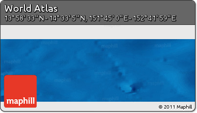 Physical Panoramic Map of the Area around 14° 15' 49" N, 152° 13' 29" E