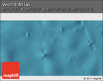 Satellite 3D Map of the Area around 14° 15' 49" N, 153° 4' 29" E