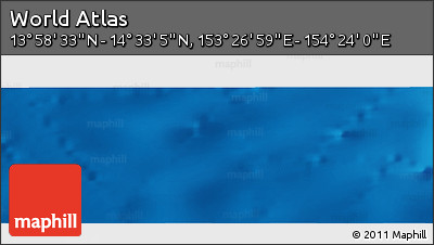 Physical Panoramic Map of the Area around 14° 15' 49" N, 153° 55' 30" E