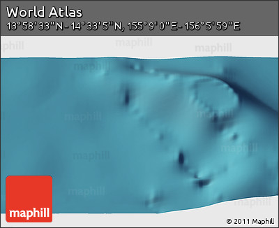 Satellite 3D Map of the Area around 14° 15' 49" N, 155° 37' 30" E