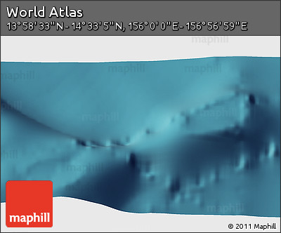 Satellite 3D Map of the Area around 14° 15' 49" N, 156° 28' 29" E