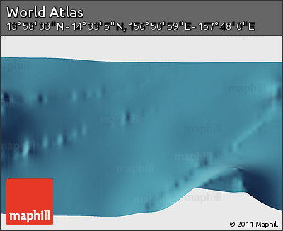 Satellite 3D Map of the Area around 14° 15' 49" N, 157° 19' 29" E