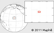 Blank Location Map of the area around 14° 15' 49" N, 157° 10' 30" W