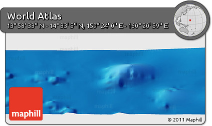 Physical Panoramic Map of the Area around 14° 15' 49" N, 159° 52' 30" E