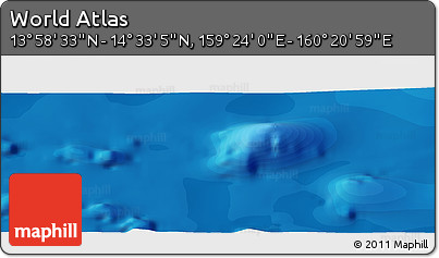 Political Panoramic Map of the Area around 14° 15' 49" N, 159° 52' 30" E