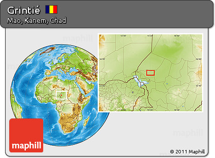Physical Location Map of Grintié