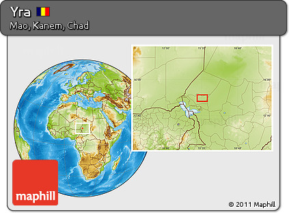 Physical Location Map of Yra
