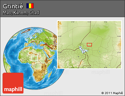 Physical Location Map of Grintié