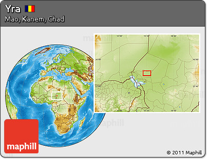 Physical Location Map of Yra