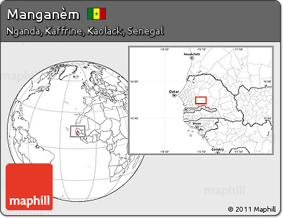 Blank Location Map of Manganèm