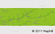 Physical Panoramic Map of the area around 14° 15' 49" N, 15° 13' 29" W