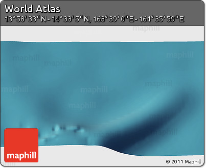 Satellite 3D Map of the Area around 14° 15' 49" N, 164° 7' 30" E