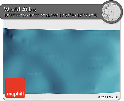 Satellite 3D Map of the Area around 14° 15' 49" N, 166° 40' 30" E