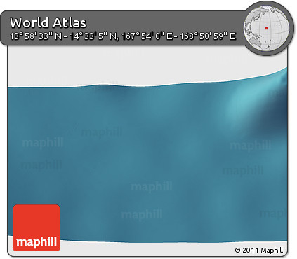 Satellite 3D Map of the Area around 14° 15' 49" N, 168° 22' 30" E