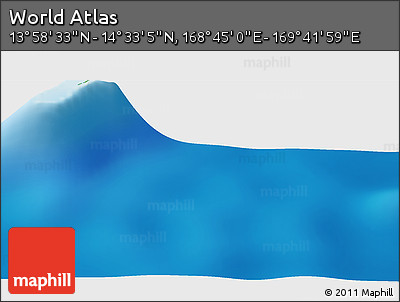 Physical Panoramic Map of the Area around 14° 15' 49" N, 169° 13' 29" E