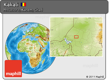 Physical Location Map of Kakali