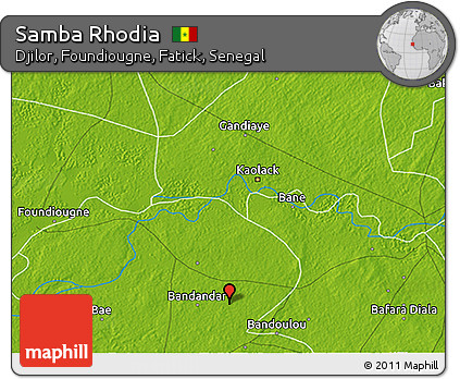Physical 3D Map of Samba Rhodia