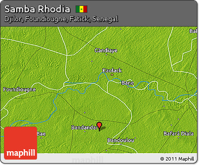 Physical 3D Map of Samba Rhodia