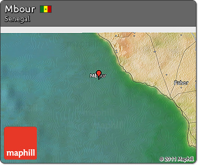 Satellite 3D Map of Mbour