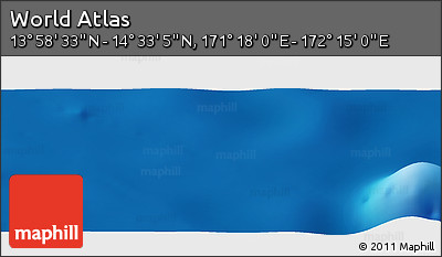 Physical Panoramic Map of the Area around 14° 15' 49" N, 171° 46' 30" E