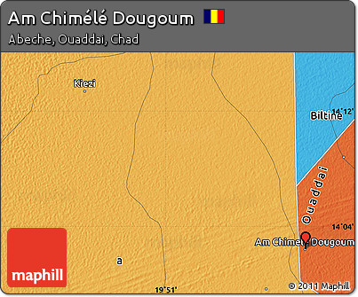 Political Map of Am Chimélé Dougoum