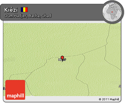 Physical Panoramic Map of Kiézi