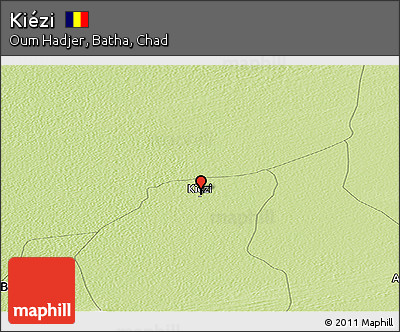 Physical Panoramic Map of Kiézi