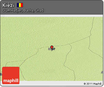 Physical Panoramic Map of Kiézi