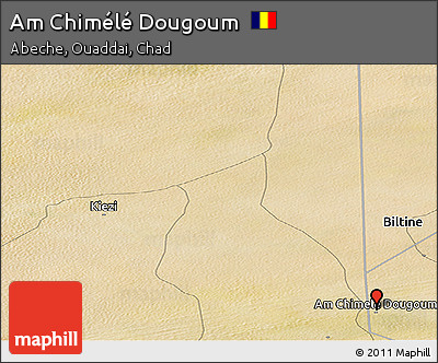 Satellite Panoramic Map of Am Chimélé Dougoum