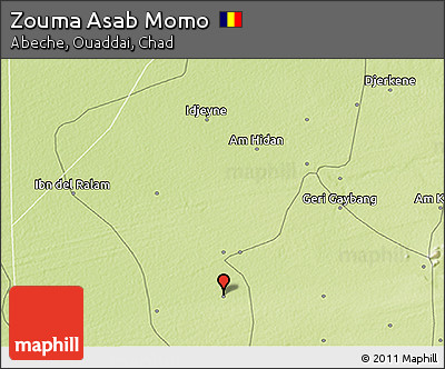 Physical 3D Map of Zouma Asab Momo