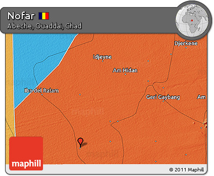 Political 3D Map of Nofar