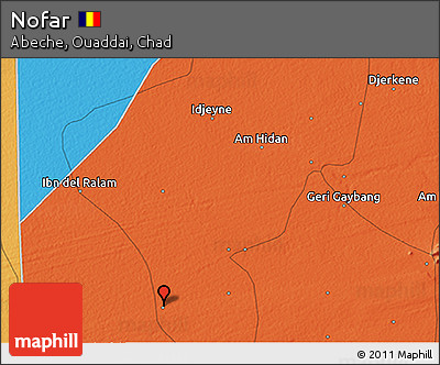Political 3D Map of Nofar