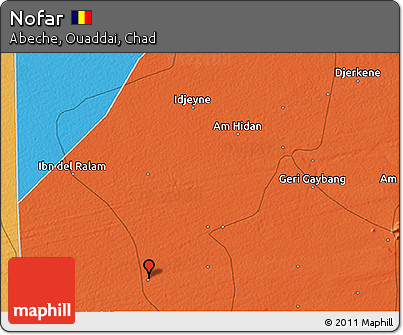 Political 3D Map of Nofar