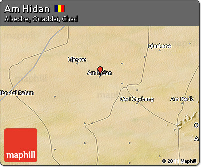 Satellite 3D Map of Am Hidan