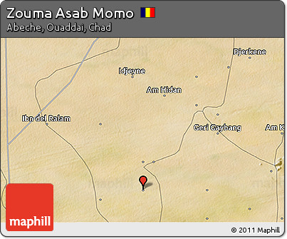 Satellite 3D Map of Zouma Asab Momo