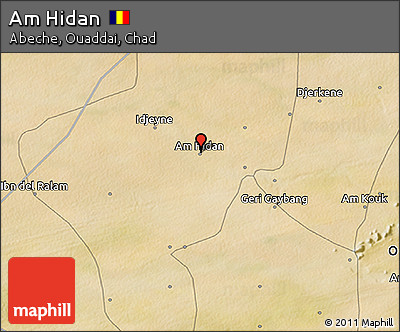 Satellite 3D Map of Am Hidan