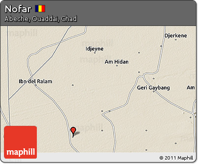 Shaded Relief 3D Map of Nofar