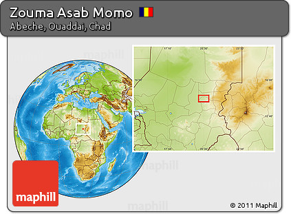 Physical Location Map of Zouma Asab Momo